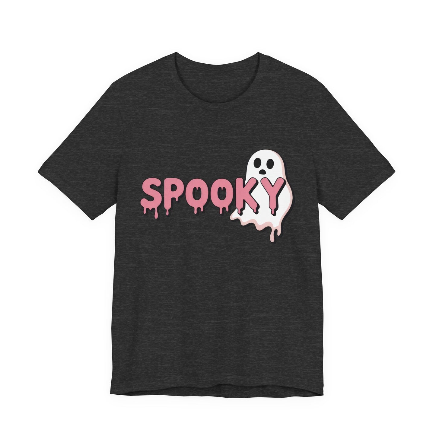 Spooky Ghost Tee | Unisex Jersey Shirt for Halloween, Cute Graphic Tee for Fall, Trick or Treat, Party Wear, Ghost Lover Gift
