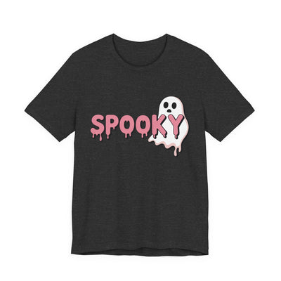 Spooky Ghost Tee | Unisex Jersey Shirt for Halloween, Cute Graphic Tee for Fall, Trick or Treat, Party Wear, Ghost Lover Gift