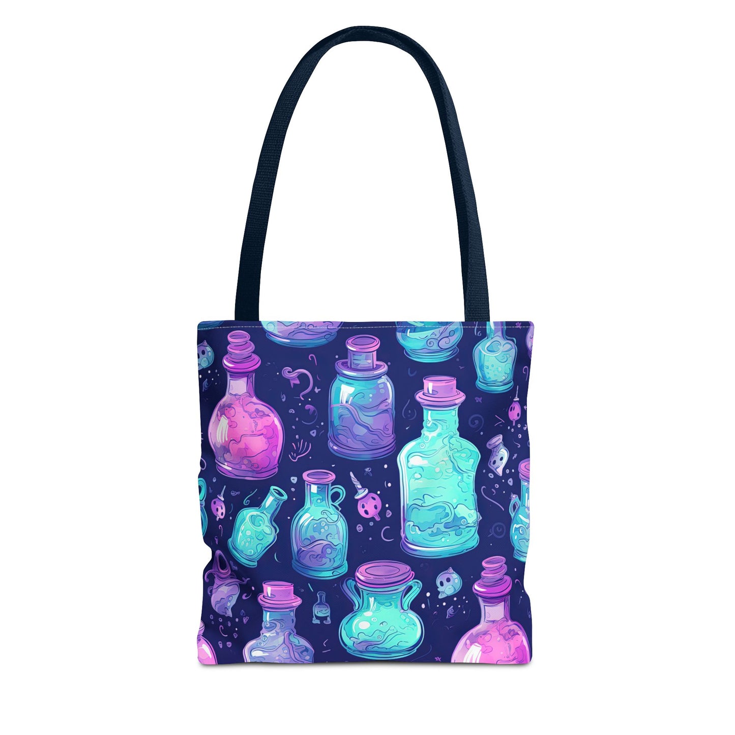 Magical Potion Tote Bag, Boho Style Bag, Colorful Canvas Shopper, Witchy Gift, Eco-Friendly Tote for Everyday Use
