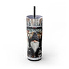 Winter Gnome Christmas 20oz Skinny Tumbler with Straw | Holiday Tumbler Gift For Everyone