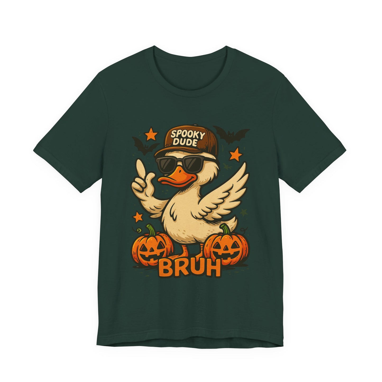 Spooky Dude Duck Tee - Fun Halloween T-Shirt, Unisex Graphic Shirt, Casual Wear, Halloween Costume, Gifts for Friends
