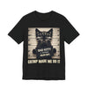 "Catnip Made Me Do It" Cat Mug Shot Graphic Tee | Unisex Short Sleeve T-Shirt, Cat Lover Shirt, Gift for Pet Owners, Bad Kitty Humor T-Shirt, Unique Animal Lover Apparel