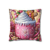Candy Cane Cocoa Holiday Christmas Pillowcase | Holiday Decorative Throw Pillow Cover COVER ONLY