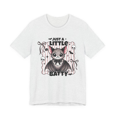 Just a Little Batty Halloween Tee, Funny Graphic Shirt, Spooky Shirt, Gift for Halloween, Bat Lover Tee