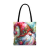 Gnome Christmas Tote Bag | Festive Holiday Gift & Shopping Bag
