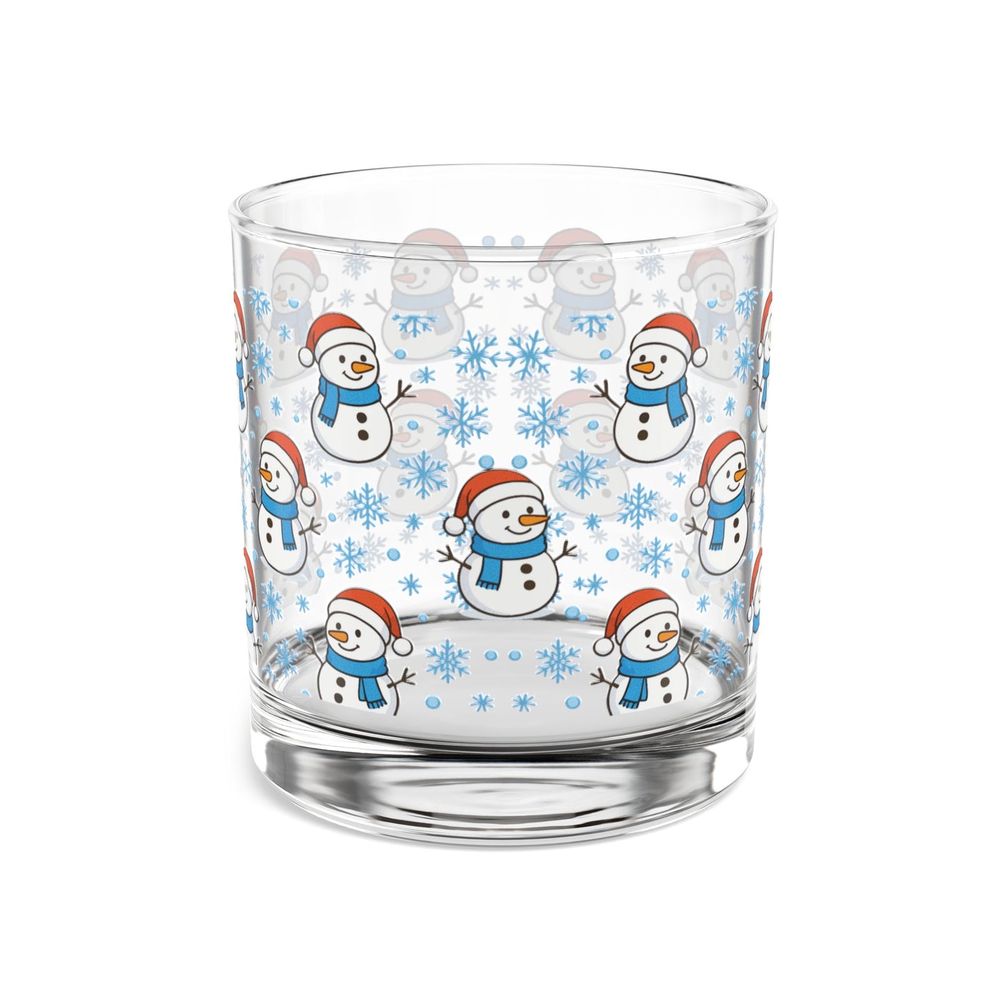 Snowman 10oz Rocks Glass | Christmas Holiday Cheer Drinkware