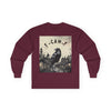 Gothic Raven F-CAW-F Crow Long Sleeve Tee – Alternative Fashion, Perfect for Halloween, Unisex Style