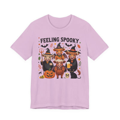 Feeling Spooky Halloween Tee, Unisex Short Sleeve Shirt, Fall Apparel, Halloween Costume, Gift for Pet Lovers