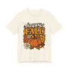 Happy Fall Pumpkin Graphic Tee | Unisex Short Sleeve T-Shirt, Autumn Tee, Seasonal Apparel, Thanksgiving Gift, Cozy Fall Vibes, Graphic Tee, Pumpkin Shirt