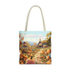 Autumn Harvest Tote Bag - Pumpkin Patch AOP, Eco-Friendly Grocery Bag, Fall Festival Accessory, Thanksgiving Gift, Seasonal Shopping Bag