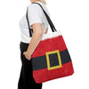 Santa Belt Christmas Tote Bag | Festive Holiday Gift & Shopping Bag
