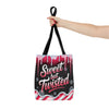 Sweet But Twisted Christmas Tote Bag | Festive Holiday Gift & Shopping Bag