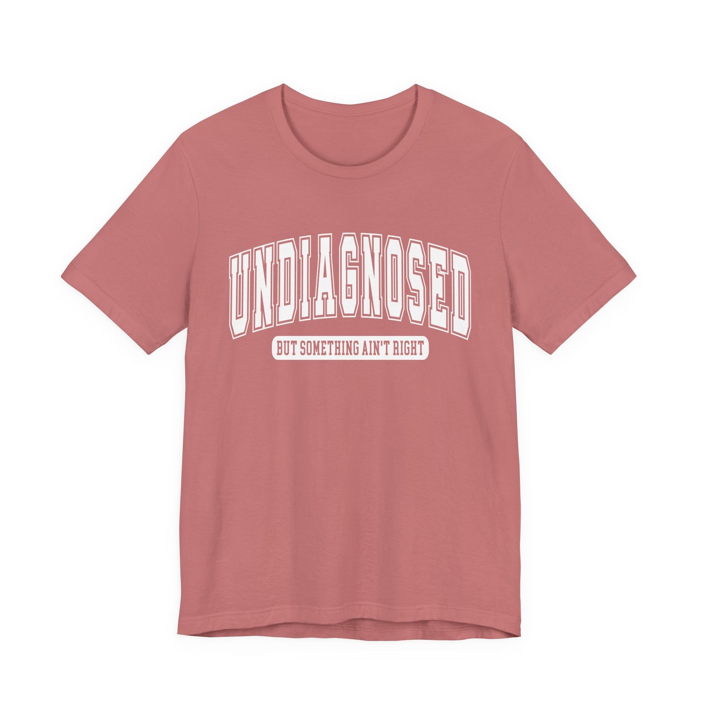 Undiagnosed But Something Ain't Right Graphic Tee | Unisex Short Sleeve T-Shirt, Gift for Friends, Casual Wear, Mental Health Humor Shirt
