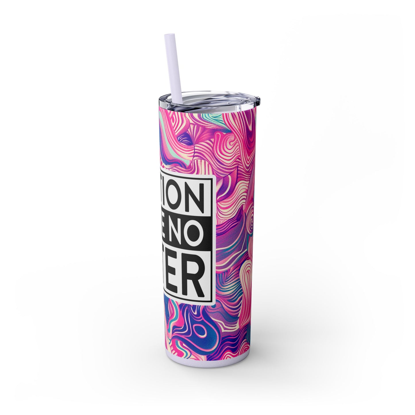 Caution I Have No Filter 20oz Skinny Tumbler With Straw  - Perfect for Travel, Parties, Gifts, Daily Use, and More