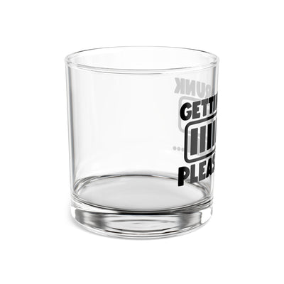 "Getting Drunk Please Wait" Loading Bar Rocks Glass, Funny Barware, Party Drinkware, Novelty Cocktail Glass