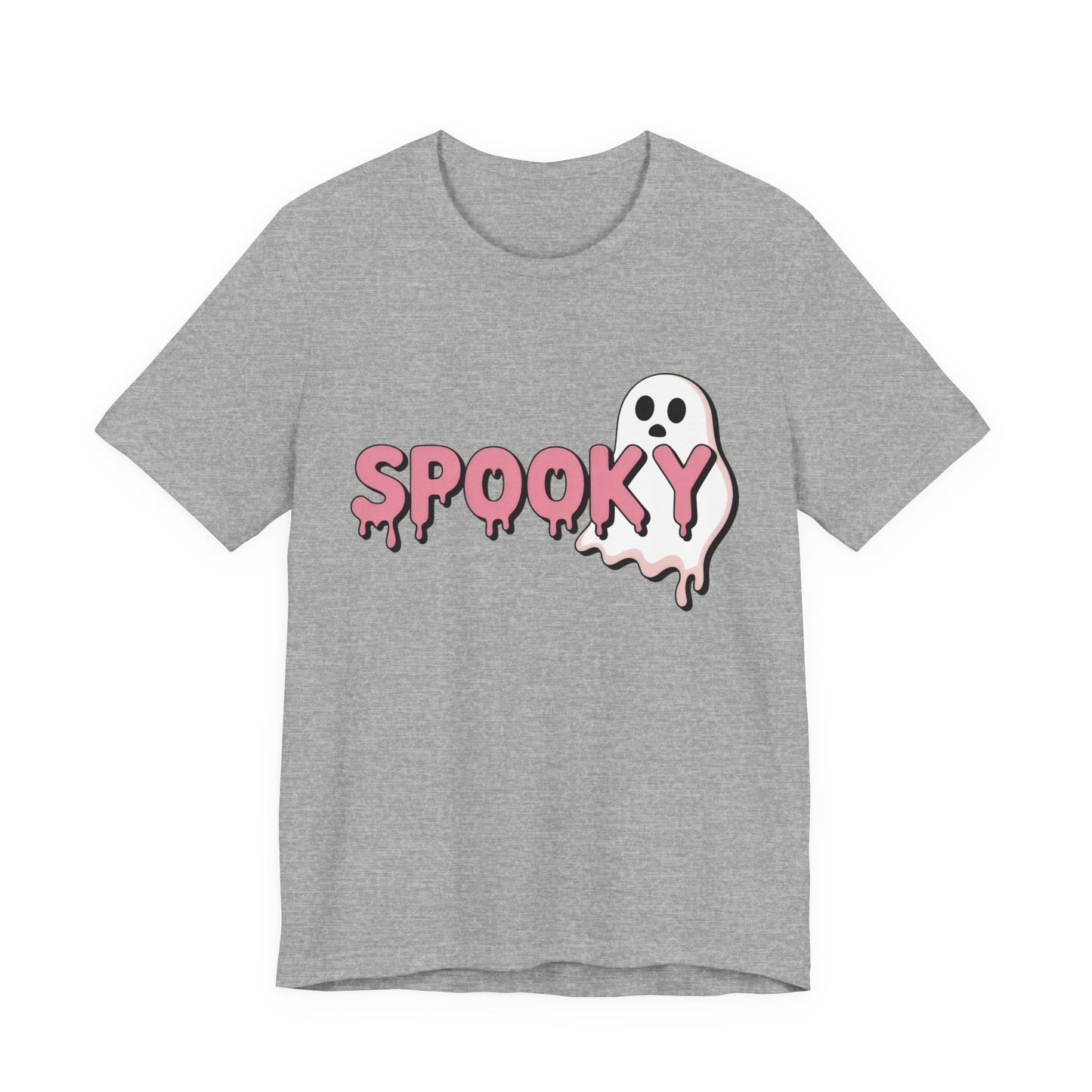 Spooky Ghost Tee | Unisex Jersey Shirt for Halloween, Cute Graphic Tee for Fall, Trick or Treat, Party Wear, Ghost Lover Gift