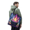 Mystical Cauldron Tote Bag | Witchcraft Tote | Large Reusable Bag | Gift for Witches | Halloween Accessory | Artsy Grocery Bag | AOP Design