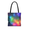 Colorful Spiderweb Tote Bag | Vibrant Art Carryall | Perfect for Festivals, Everyday Use, or Halloween Celebrations