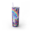 Magical Unicorn 20oz Skinny Tumbler With Straw - Reusable Drinkware for Kids & Adults, Birthday Gift, Rainbow Decor, Magical Decor
