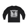 City Heat Graphic Long Sleeve Tee | Black & White Urban Skyline Streetwear Shirt