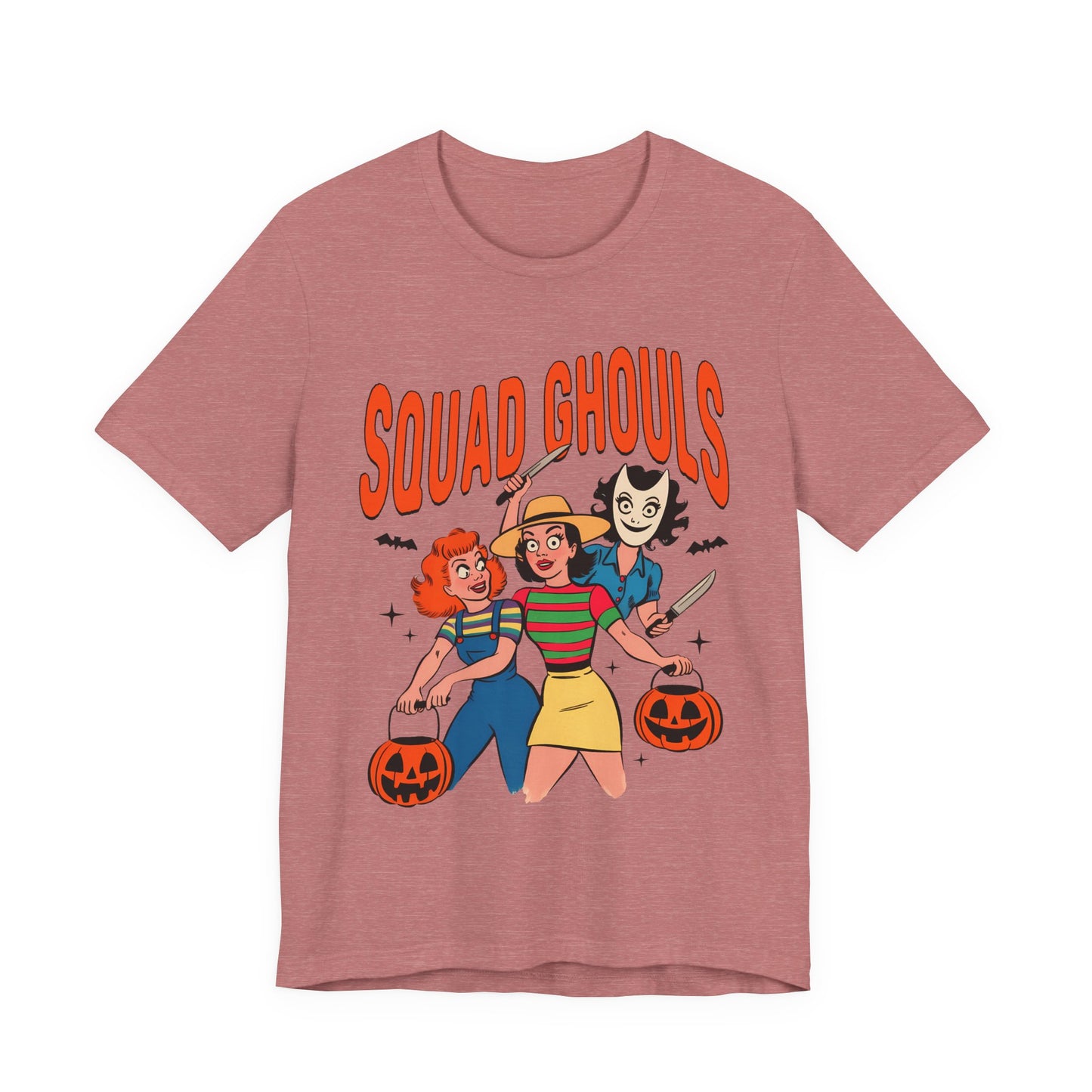 Squad Ghouls Tee Halloween Unisex T-Shirt, Cute Graphic Shirt, Fall Apparel, Fun Party Top, Halloween Costume T-Shirt