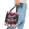 Sweet But Twisted Christmas Tote Bag | Festive Holiday Gift & Shopping Bag