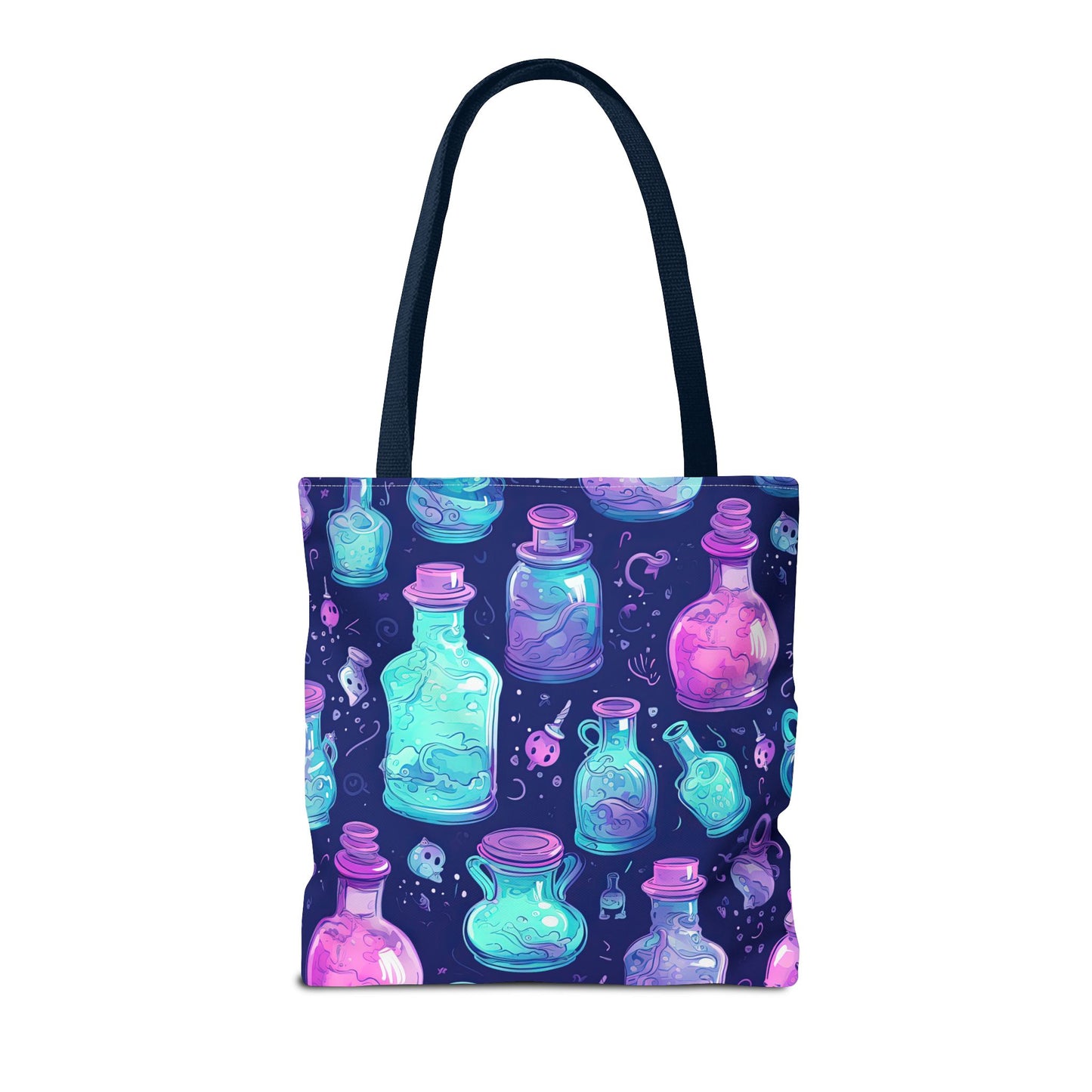 Magical Potion Tote Bag, Boho Style Bag, Colorful Canvas Shopper, Witchy Gift, Eco-Friendly Tote for Everyday Use