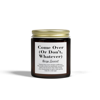 Come Over (Or Don’t, Whatever) | Mango Coconut Scented Candle
