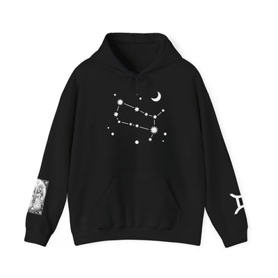 Gemini Zodiac Hoodie, Astrology Sweatshirt, Gemini Gift, Constellation Apparel, Horoscope Fashion, Star Sign Clothing