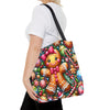 Gingerbread Christmas Tote Bag | Festive Holiday Gift & Shopping Bag, Gift For Anyone