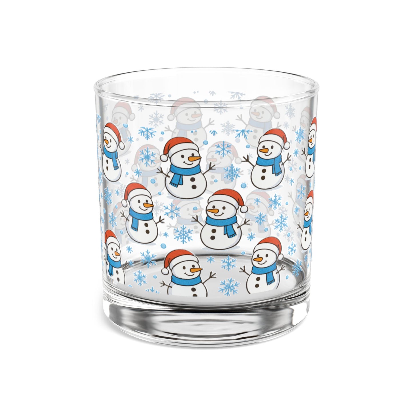 Snowman 10oz Rocks Glass | Christmas Holiday Cheer Drinkware