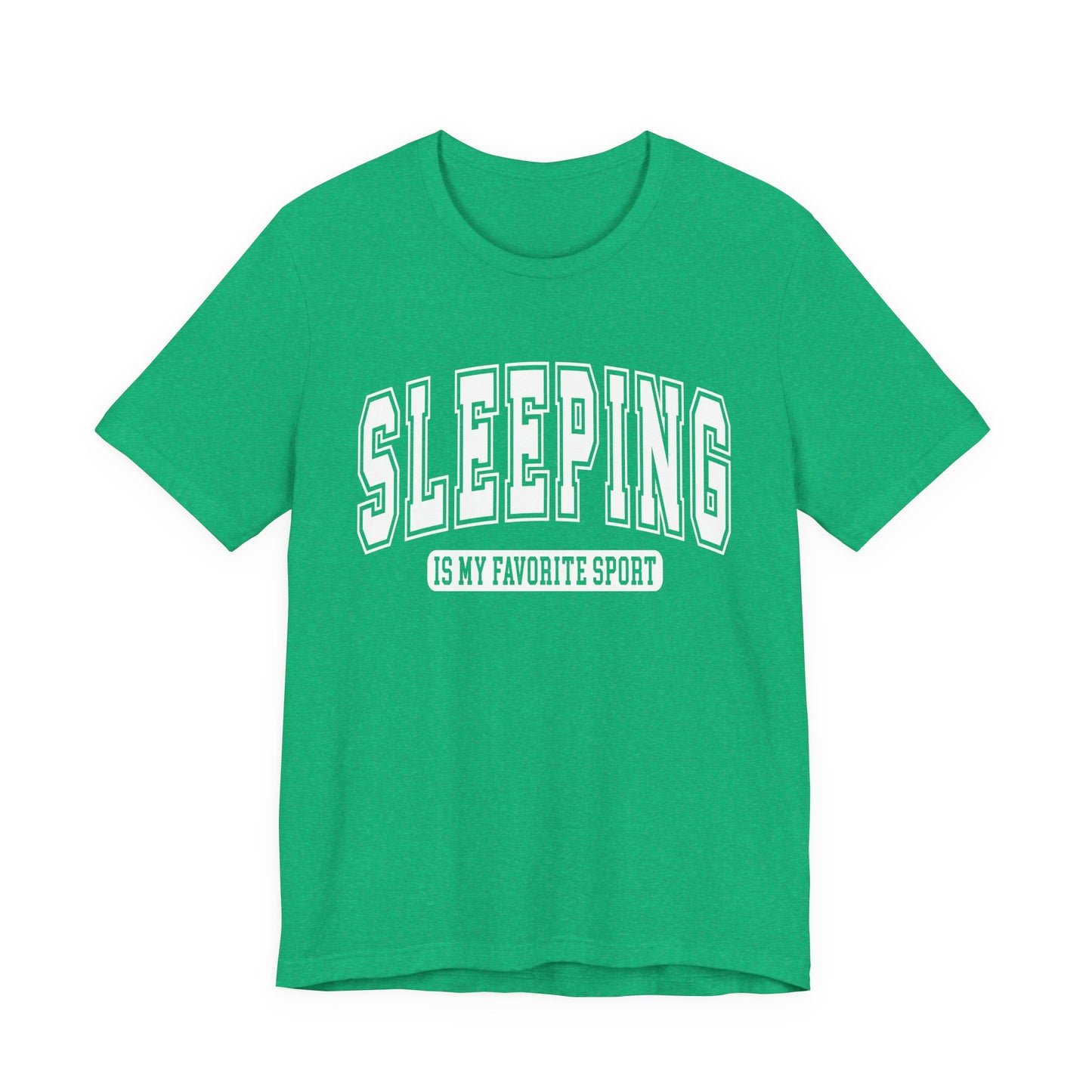 Sleeping Is My Favorite Sport Graphic Tee | Unisex Short Sleeve T-Shirt, Gift for Sleep Lovers, Casual Wear, Funny Sleep Shirt