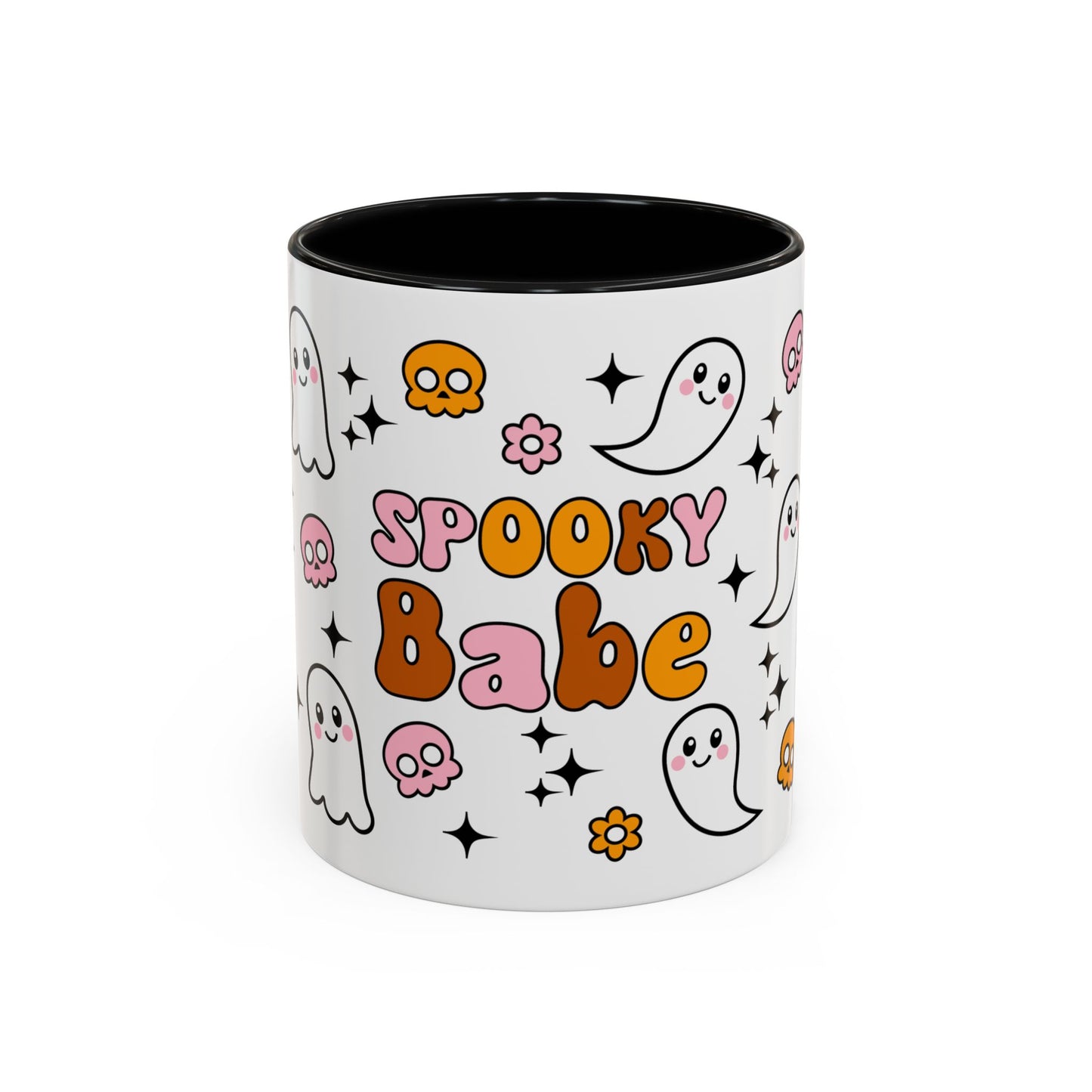 Spooky Babe Coffee Mug | Halloween Mug, Cute Ghost Mug, Funny Gift, Ghostly Coffee Cup