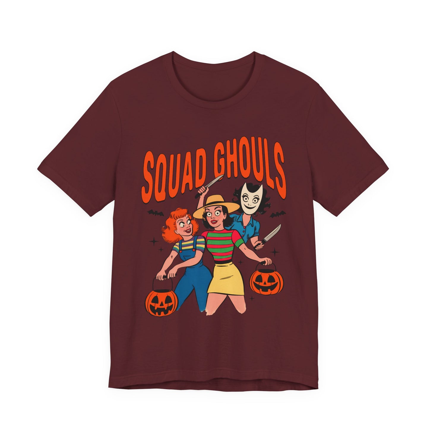 Squad Ghouls Tee Halloween Unisex T-Shirt, Cute Graphic Shirt, Fall Apparel, Fun Party Top, Halloween Costume T-Shirt