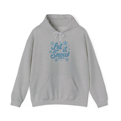 Let It Snow Hoodie | Christmas Festive Holiday Hooded Sweatshirt