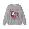 Festive Snowman "I'm Fine, It's Fine" Unisex Crewneck Sweatshirt | Cozy Christmas Holiday Graphic Pullover