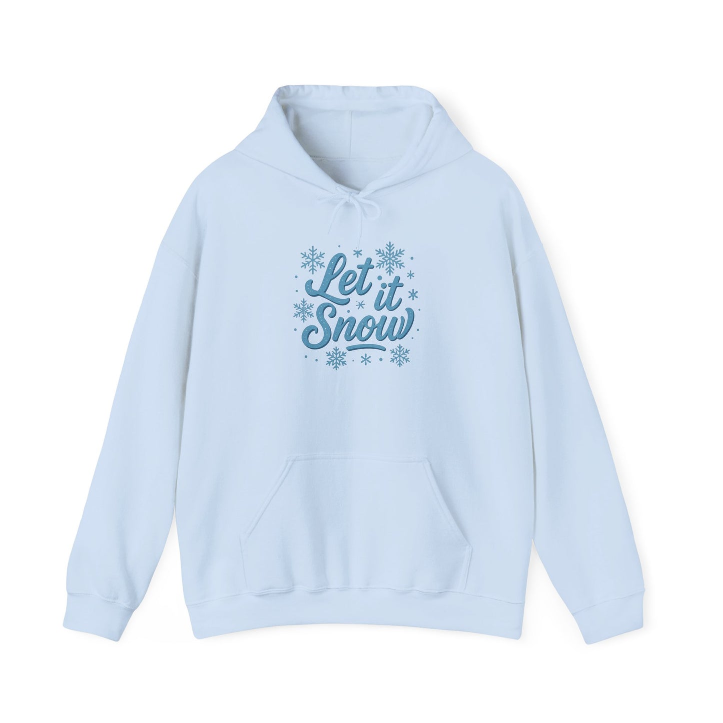 Let It Snow Hoodie | Christmas Festive Holiday Hooded Sweatshirt