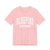 Sleeping Is My Favorite Sport Graphic Tee | Unisex Short Sleeve T-Shirt, Gift for Sleep Lovers, Casual Wear, Funny Sleep Shirt