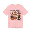 Feeling Spooky Halloween Tee, Unisex Short Sleeve Shirt, Fall Apparel, Halloween Costume, Gift for Pet Lovers