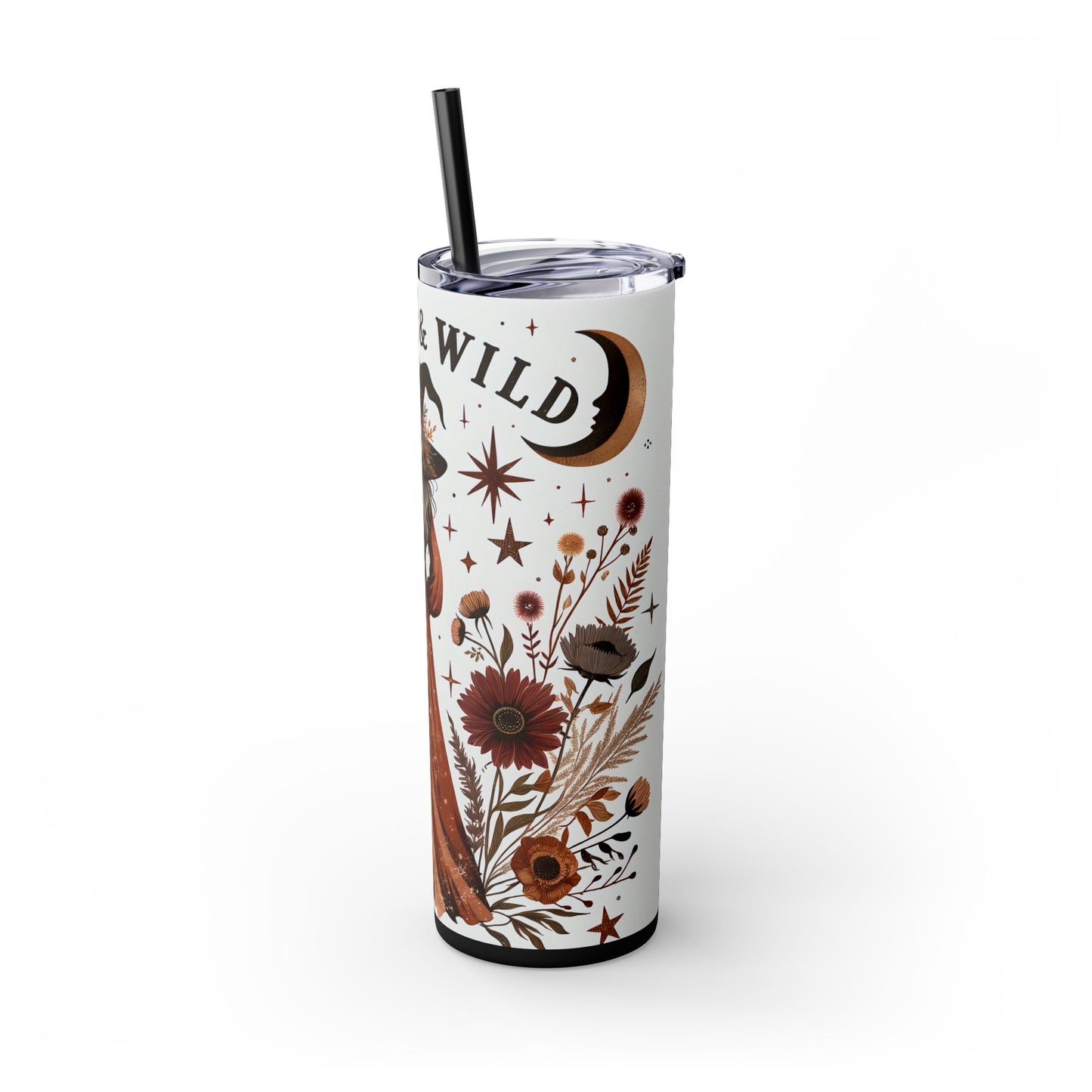Enchanting Witchy 20oz Tumbler With Straw, Ideal for Autumn Gatherings, Gift for Witches, Cute Drinkware for Halloween, Boho Style
