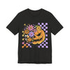 Halloween Floral Pumpkins Unisex Tee, Graphic Tee, Fall Fashion, Spooky Season, Halloween Apparel, Gift Idea