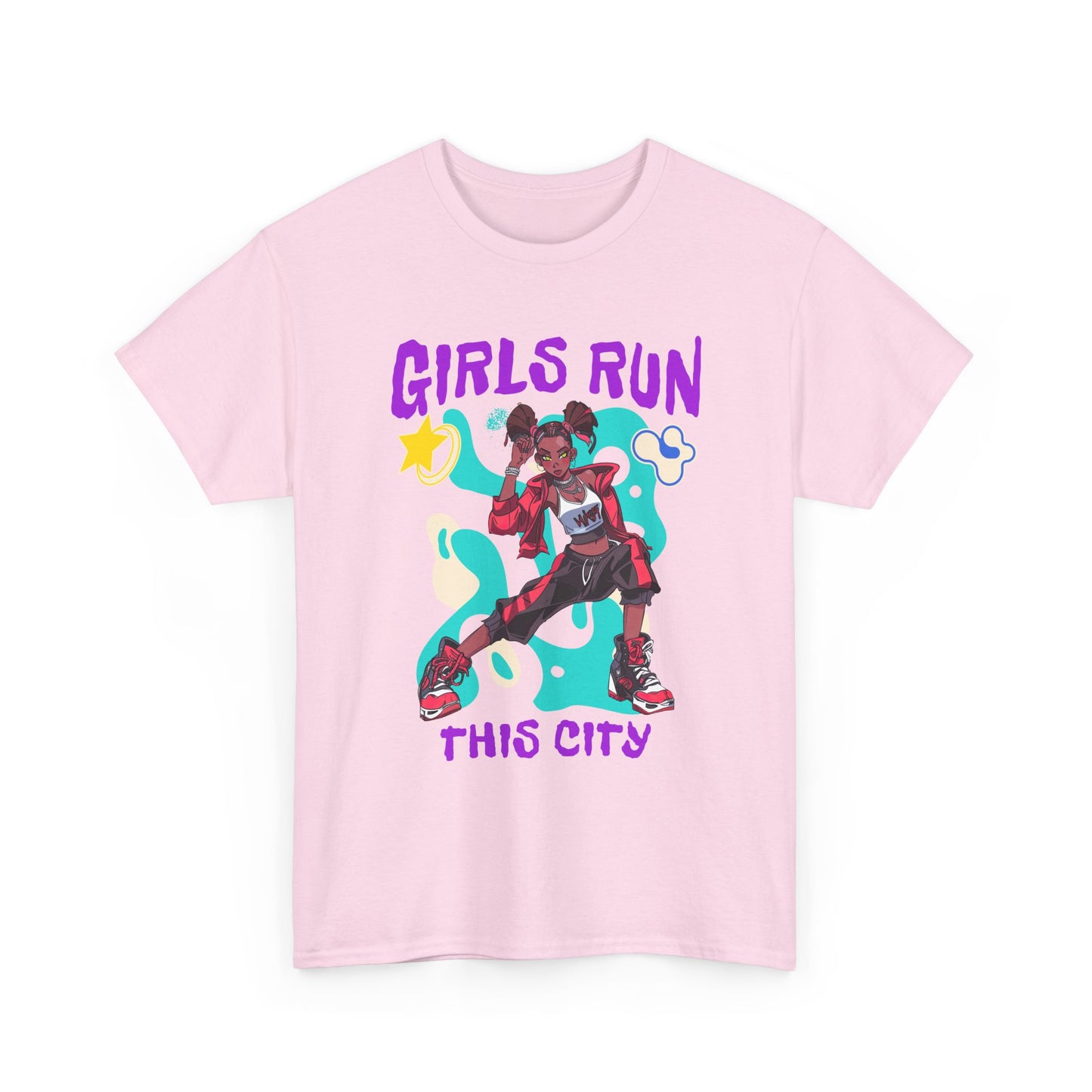 Girls Run This City Graphic Tee | Empowering Urban Skate Style Streetwear T-Shirt