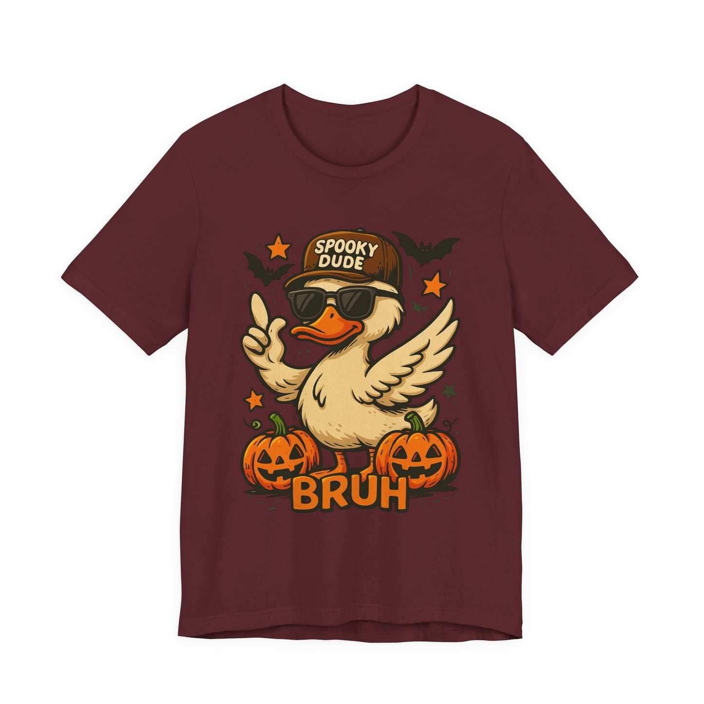 Spooky Dude Duck Tee - Fun Halloween T-Shirt, Unisex Graphic Shirt, Casual Wear, Halloween Costume, Gifts for Friends