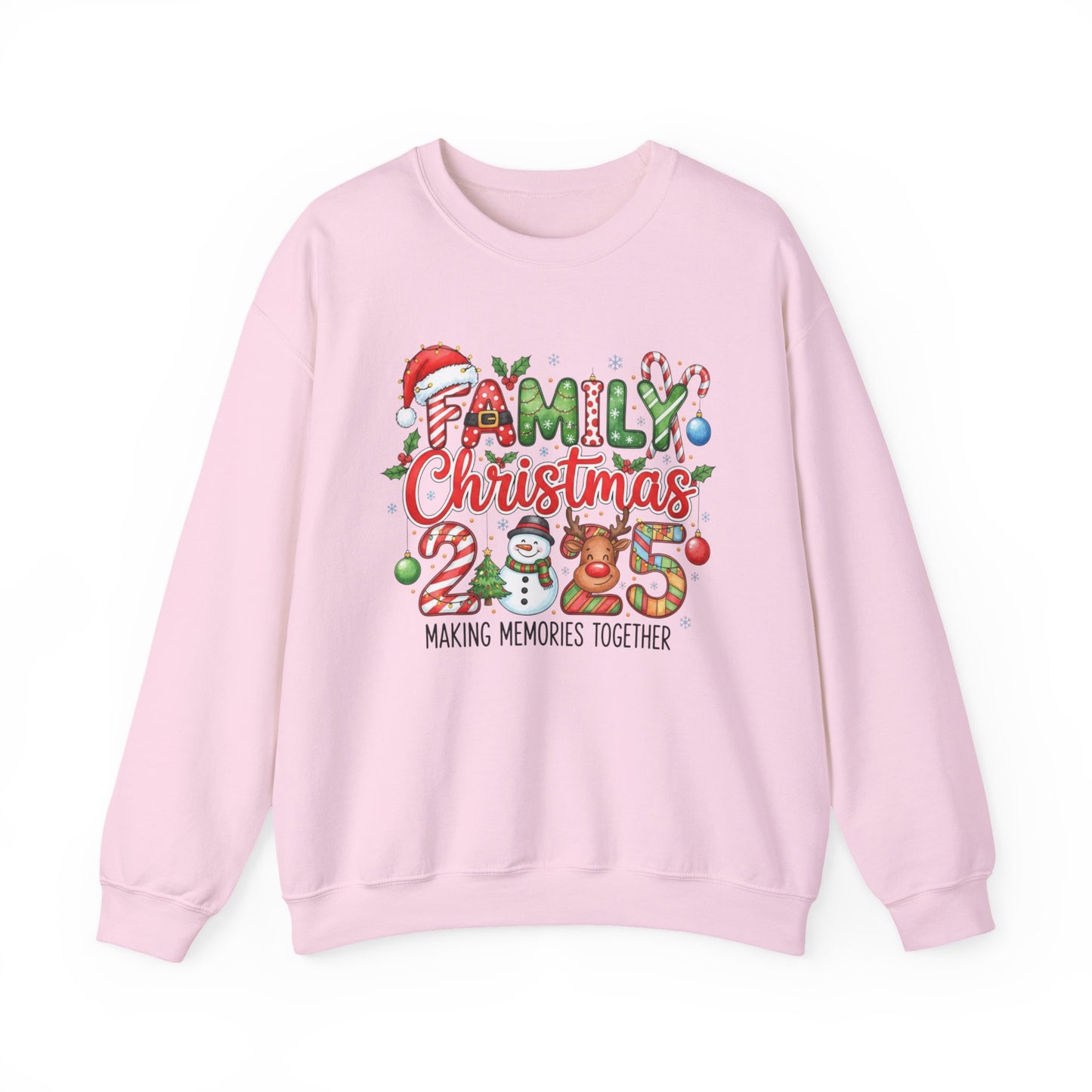 Family Christmas 2025 - Making Memories Together Unisex Crewneck Sweatshirt | Cozy Christmas Holiday Graphic Pullover