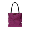 Filthy Functional Pink Graphic Tote Bag | All Over Print Urban Grunge Streetwear Tote Bag