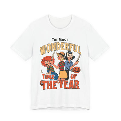 Halloween Unisex Short Sleeve Tee - The Most Wonderful Time of the Year, Halloween T-Shirt, Seasonal Fall Shirt, Unisex Fall Tee