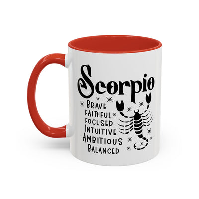 Scorpio Zodiac Sign Coffee Mug - Unique Horoscope Mug With Personality Traits