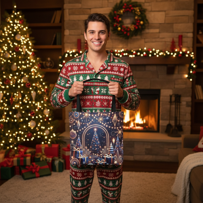 Holiday Christmas Tree Tote Bag | Festive Holiday Gift & Shopping Bag