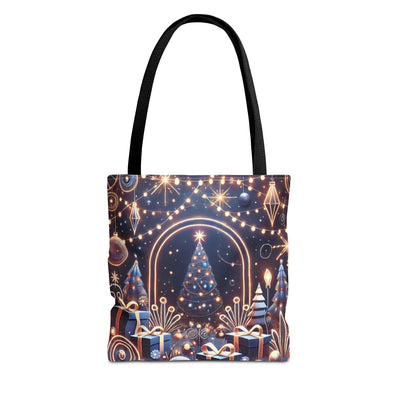 Holiday Christmas Tree Tote Bag | Festive Holiday Gift & Shopping Bag
