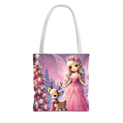 Fairy Christmas Tote Bag | Festive Holiday Gift & Shopping Bag, Gift For Young Woman